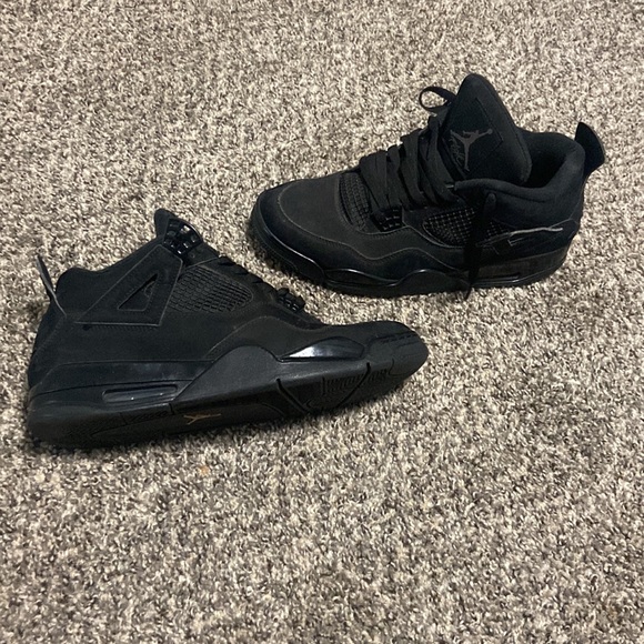 Black Cat Jordan 4s - Picture 4 of 7